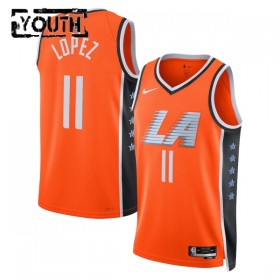 Dres Los Angeles Clippers Brook Lopez Nike 2025-26 City Edition Naranča Swingman - Dječji